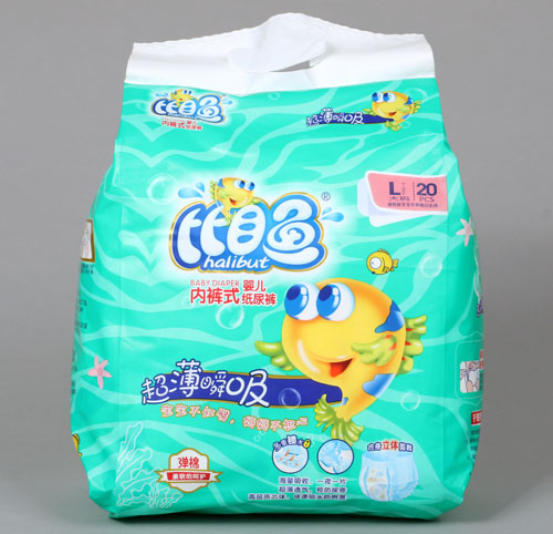 比目魚(yú)超薄瞬吸內(nèi)褲式嬰兒紙尿褲L碼20片