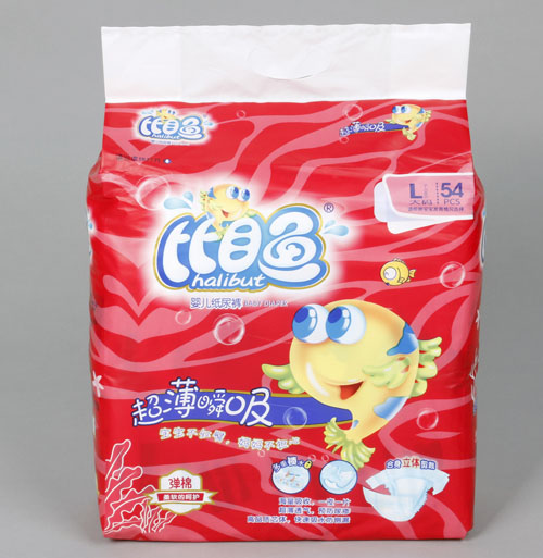 比目魚超薄瞬吸嬰兒紙尿褲L碼54片