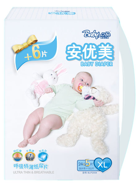 寶貝之戀呼吸特薄紙尿片XL24+5片