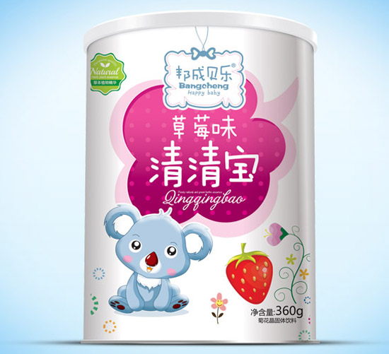 邦成貝樂(lè)清清寶紙聽(tīng)草莓味