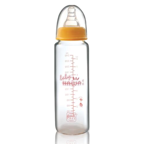 可娃標(biāo)準(zhǔn)口徑晶鉆玻璃奶瓶240ML