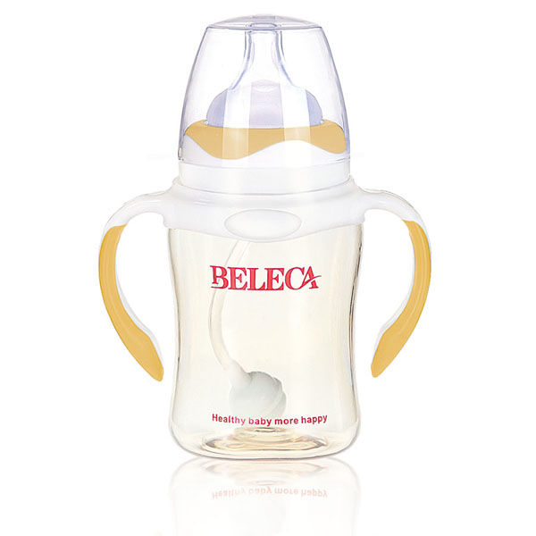 貝樂嘉黃白兩色嬰兒PP奶瓶