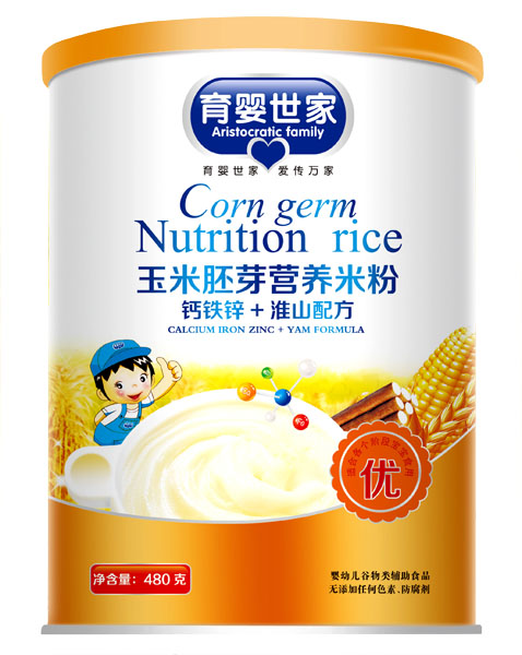 育嬰世家鈣鐵鋅+淮山配方玉米胚芽營養(yǎng)米粉