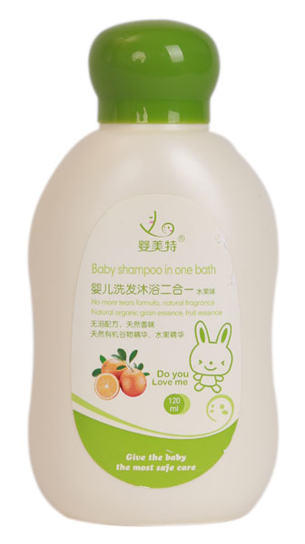 嬰美特水果味嬰兒洗發(fā)沐浴二合一120ml