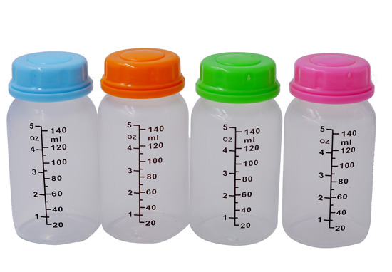 140ml4只裝標(biāo)口PP母乳儲(chǔ)奶瓶