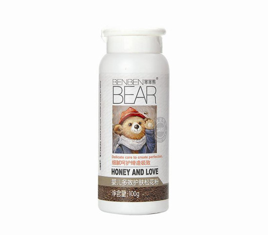 笨笨熊嬰兒多效護(hù)膚松花粉100g