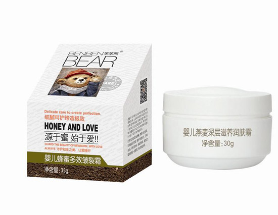 笨笨熊嬰兒多皺皺裂霜