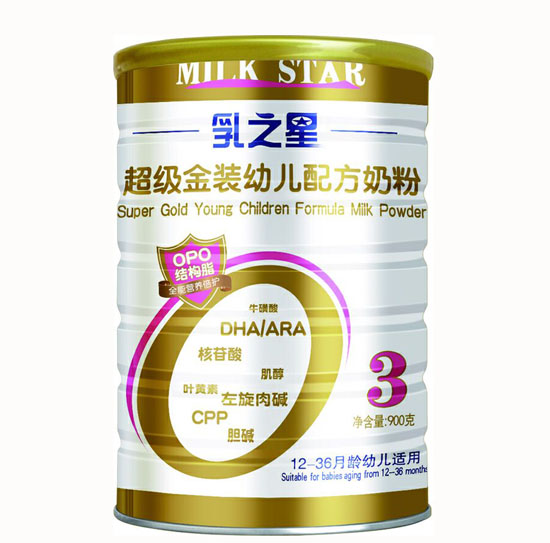 乳之星超級(jí)金裝嬰幼兒奶粉3段(聽裝)