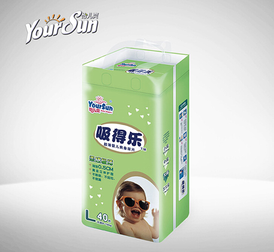 怡兒爽吸得樂超薄爽身嬰兒紙尿片L40片