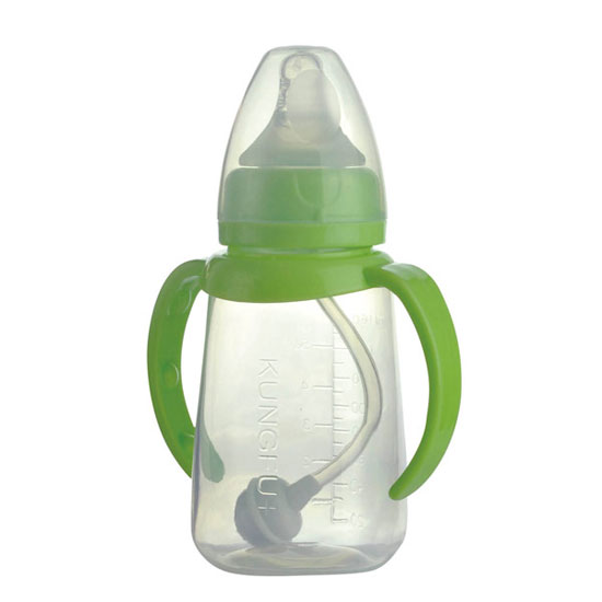 功夫?qū)氊怭P標(biāo)口防滾自動小奶瓶