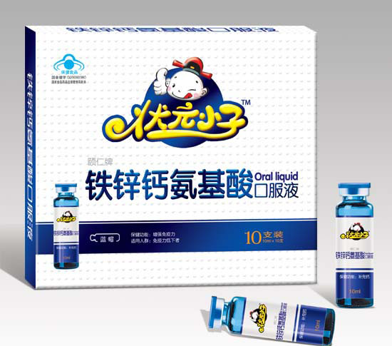 狀元小子鐵鋅鈣氨基酸口服液