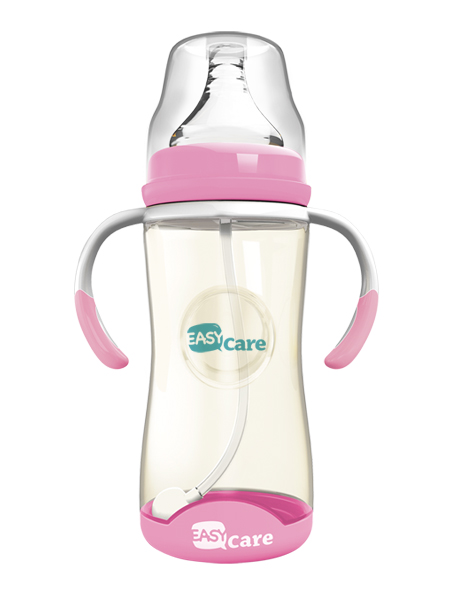 伊斯卡爾260mlPPSU自動寬口徑感溫奶瓶(紅)