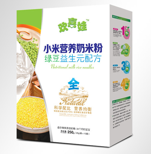歡喜娃綠豆益生元配方小米營養(yǎng)奶米粉