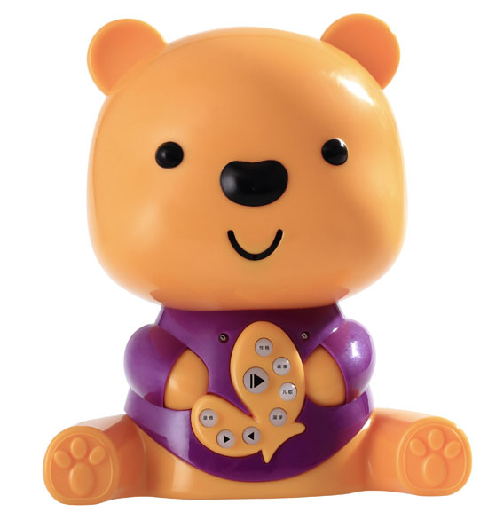 樂琪小熊哈彼早教故事機紫色