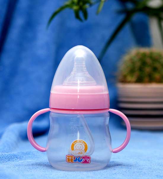 菲兒寶180ML寬口PP全自動(dòng)奶瓶(粉)