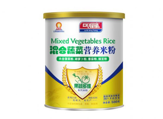 巨日星童果蔬多維型混合蔬菜營養(yǎng)米粉