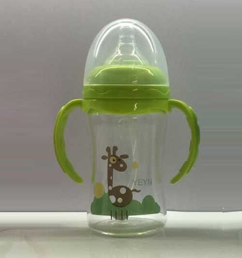 優(yōu)兒優(yōu)女210ML寬口有柄自動(dòng)高硼硅玻璃奶瓶