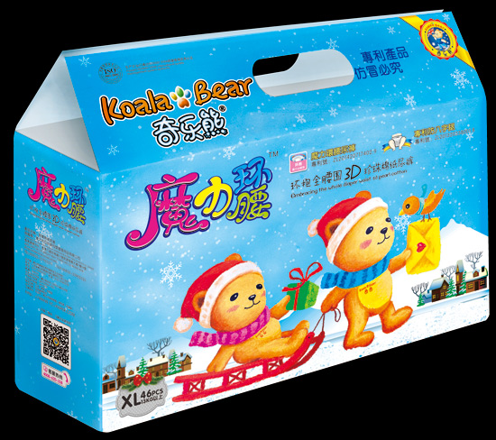 奇樂熊魔力環(huán)腰3D珍珠棉紙尿褲XL