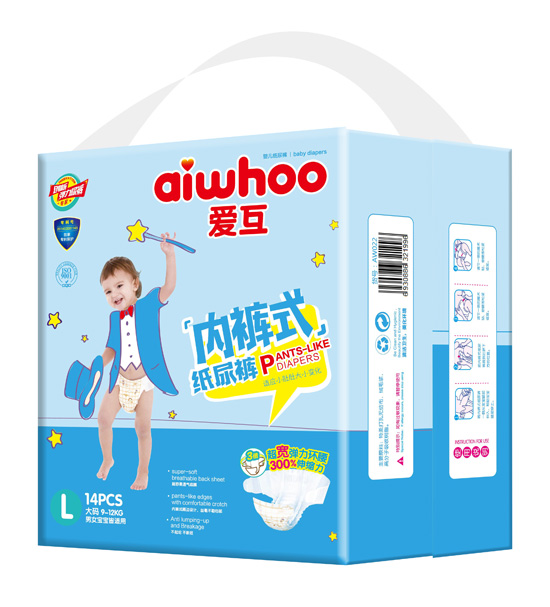愛互內(nèi)褲式紙尿褲L14片