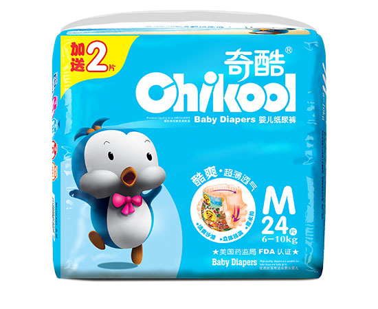 奇酷藍(lán)品鵝紙尿褲M24片