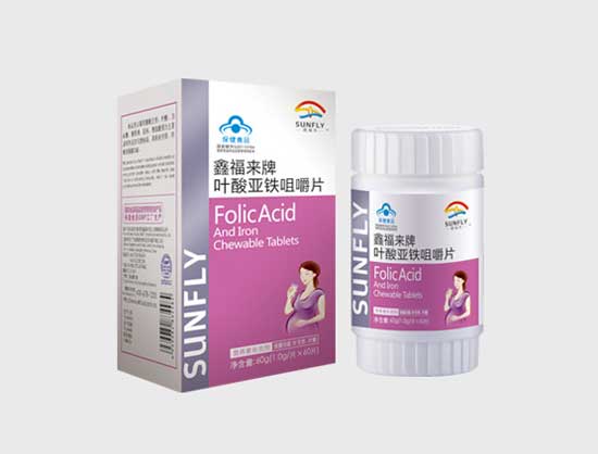 鑫福來(lái)牌葉酸亞鐵咀嚼片