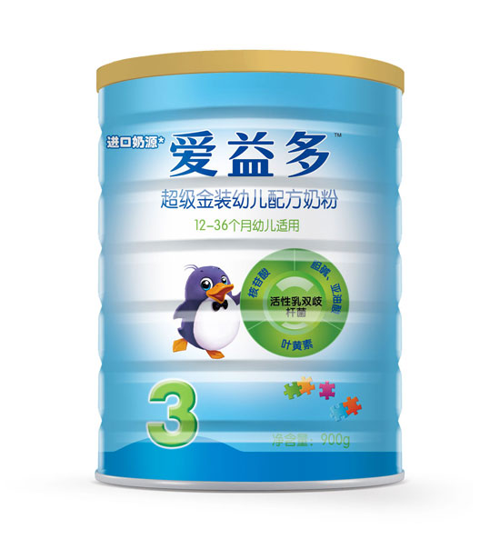 愛(ài)益多超級(jí)金裝幼兒奶粉3段900g