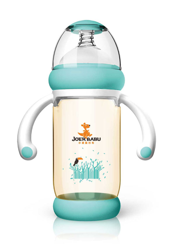 С����Ͳ�PPSU���C�Ԅ�(d��ng)������ƿ240ml�{(l��n)ɫ