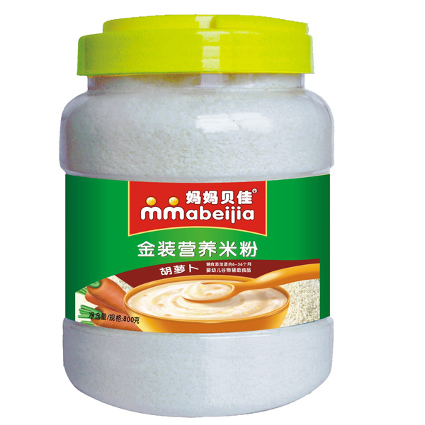 媽媽貝佳胡蘿卜800克營養(yǎng)米粉