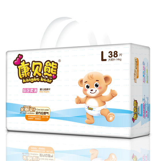 康貝熊瞬吸柔薄紙尿片L碼38片