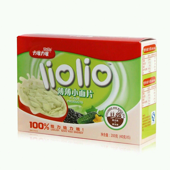 力哦力哦給力小面片黃瓜+黑米味