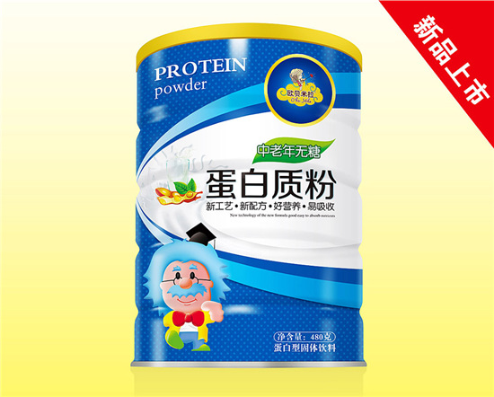 歐貝米拉蛋白質(zhì)粉中老年無糖配方鐵聽