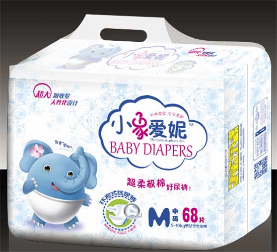 小象愛妮嬰兒紙尿褲M中碼68片