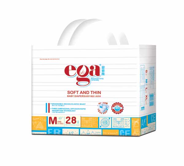 嬰姿雅柔薄干爽嬰兒紙尿褲小包M28片(藍)