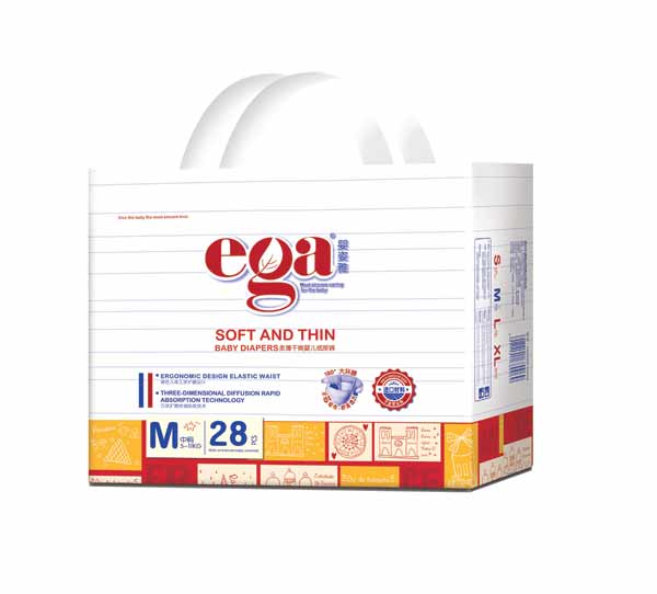 嬰姿雅柔薄干爽嬰兒紙尿褲小包M28片(紅)