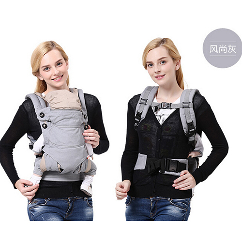 抱抱龍嬰兒背巾背帶時尚灰