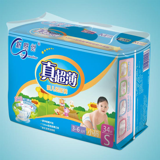 新感覺(jué)真超薄嬰兒紙尿褲S碼34片