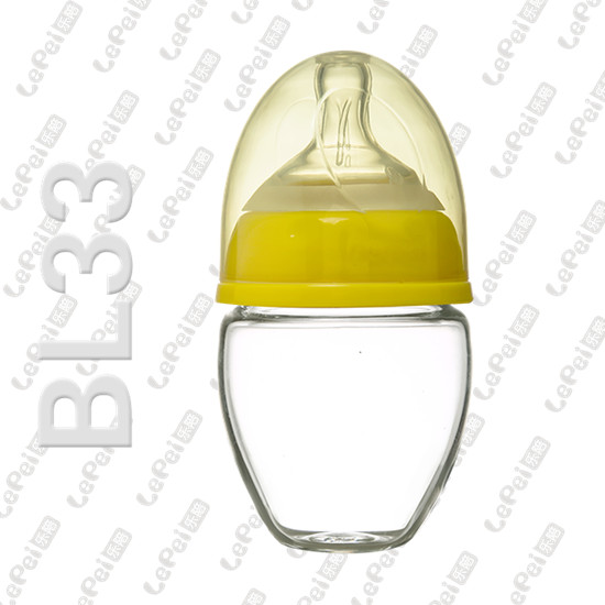 樂陪無柄玻璃奶瓶