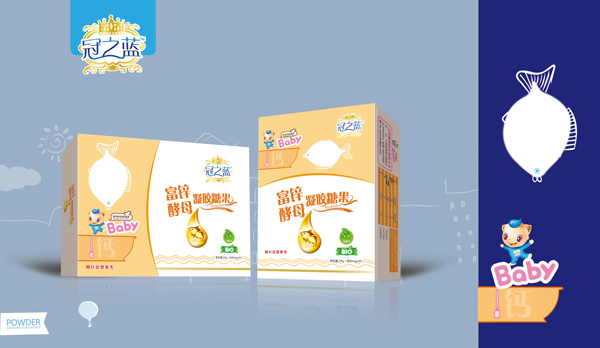 冠之藍富鋅酵母凝膠糖果