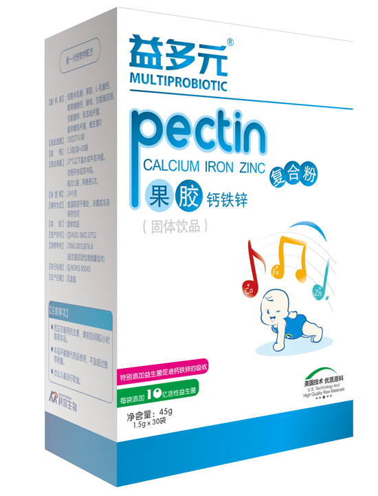 益多元果膠鈣鐵鋅