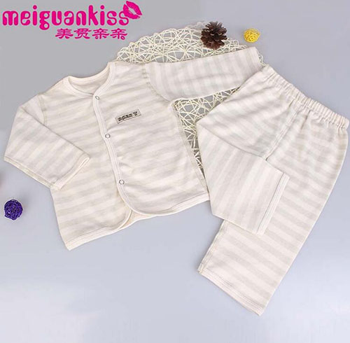 美貫親親新生兒服裝兩件套(條紋)
