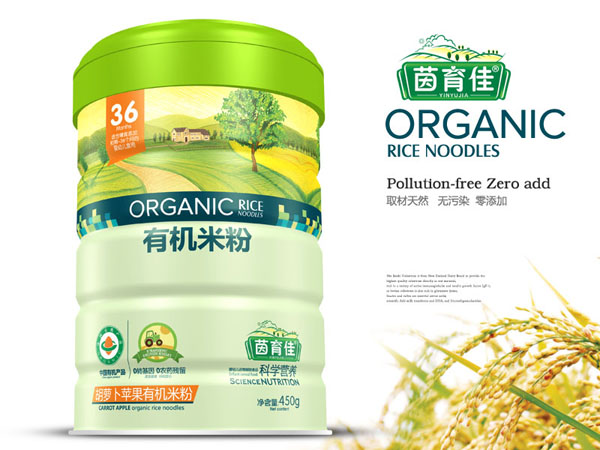 茵育佳胡蘿卜蘋(píng)果有機(jī)米粉鐵聽(tīng)