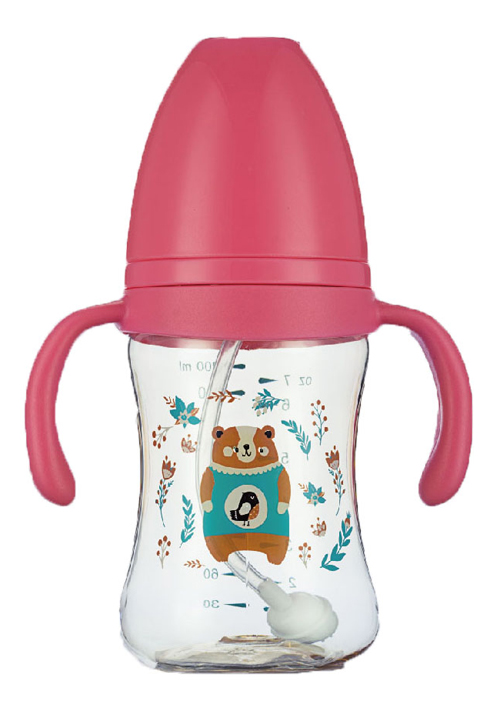 紐優(yōu)德國(guó)巴斯夫PPSU奶瓶200ml粉色