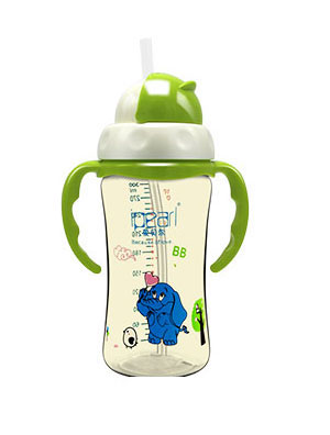 愛(ài)貝爾PPSU吸管型企鵝學(xué)飲杯300ML