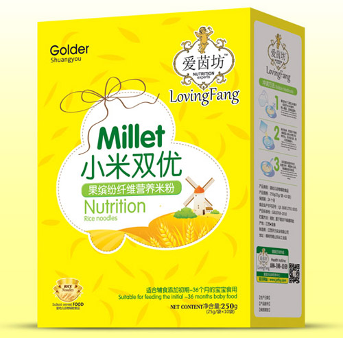 愛(ài)茵坊果繽紛纖維小米雙優(yōu)米粉盒裝