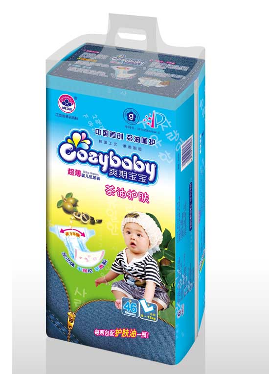 爽期寶寶茶油護(hù)膚嬰兒紙尿褲L碼