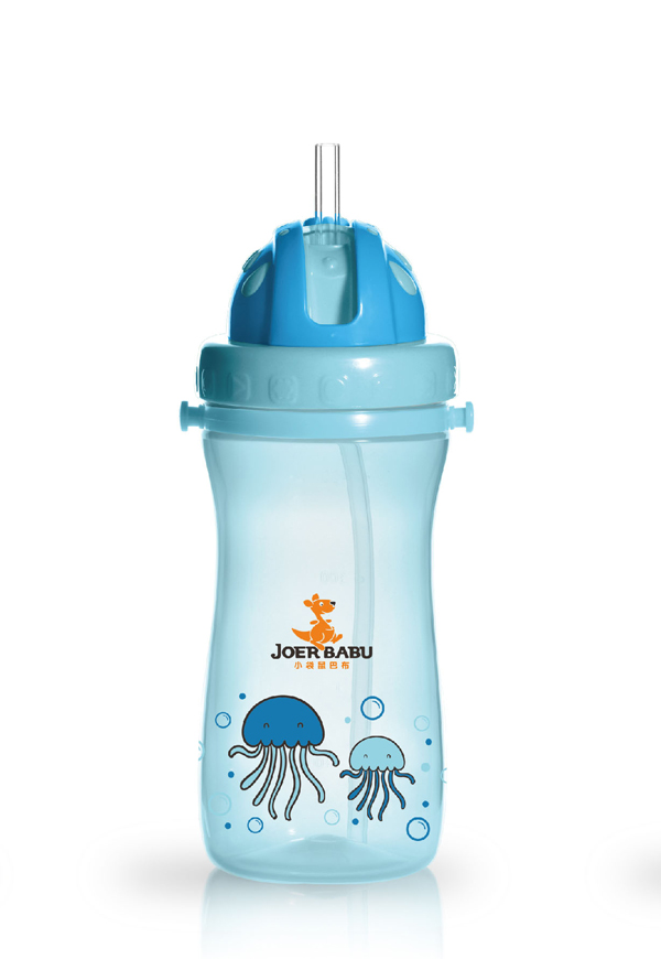 小袋鼠巴布寶寶運(yùn)動水壺450ml藍(lán)色