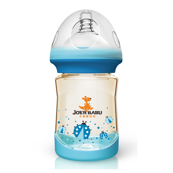 小袋鼠巴布PPSU奶瓶BP-801藍(lán)色