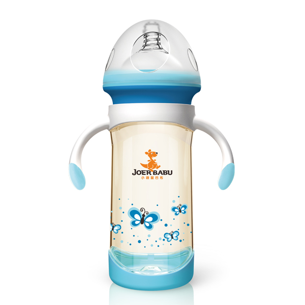 小袋鼠巴布PPSU奶瓶BP-803藍(lán)色