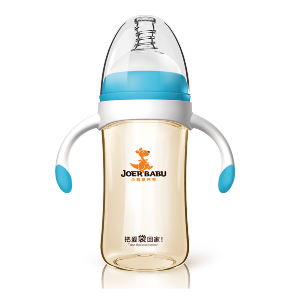 小袋鼠巴布PPSU奶瓶BP-808藍(lán)色