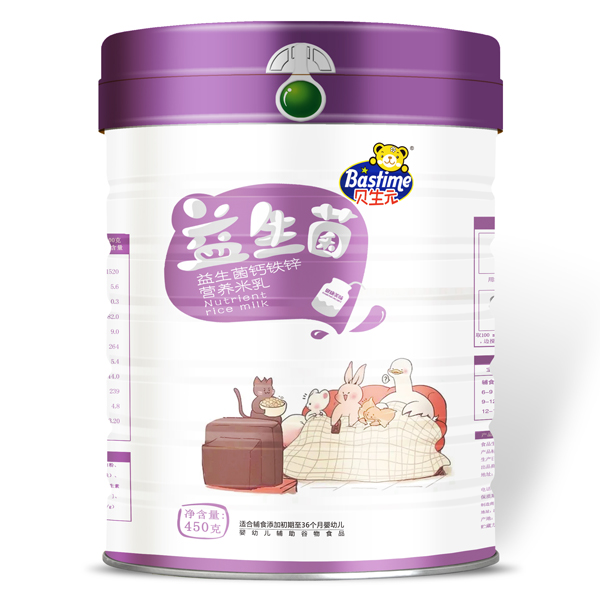 貝生元益生菌鐵鋅鈣營養(yǎng)米乳聽裝